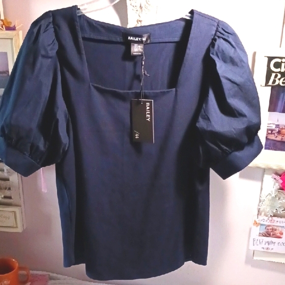 Bailey/44 Puff Sleeve Square Neckline Design XL - Picture 1 of 6